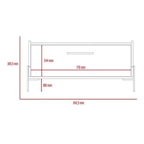 Storage coffee table, the washed wood effect - Image 7
