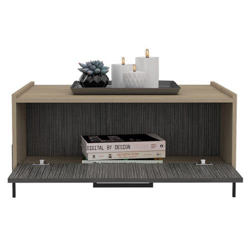 Storage coffee table, the washed wood effect - Image 5