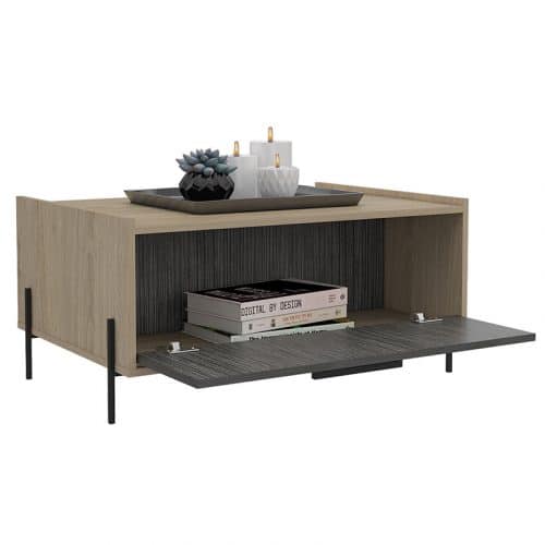 Storage coffee table, the washed wood effect - Image 6