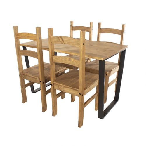 Rectangular dining set, 118cm - Image 4