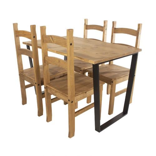 Rectangular dining set, 118cm - Image 5