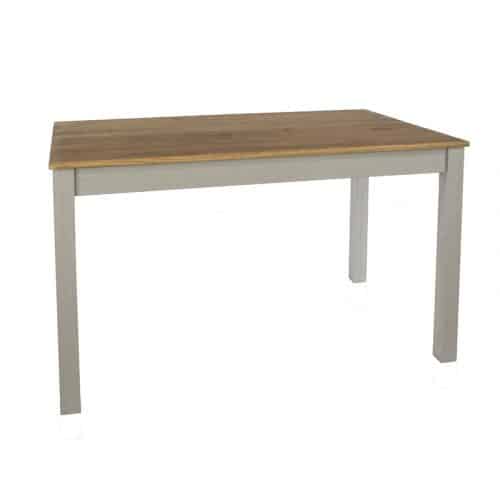 Rectangular grey dining table, 120cm - Image 3