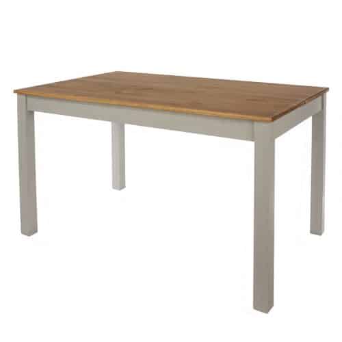 Rectangular grey dining table, 120cm