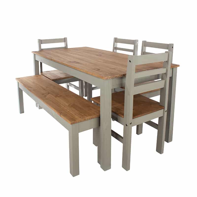 Grey rectangular dining table, 150cm GOT TABLES