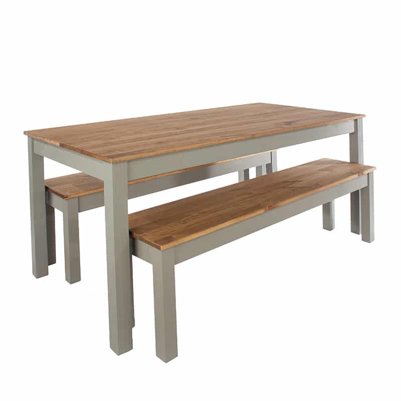 Grey rectangular dining table, 150cm GOT TABLES