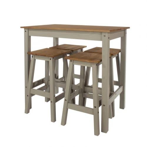 Grey breakfast table