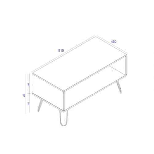 The open driftwood coffee table - Image 5