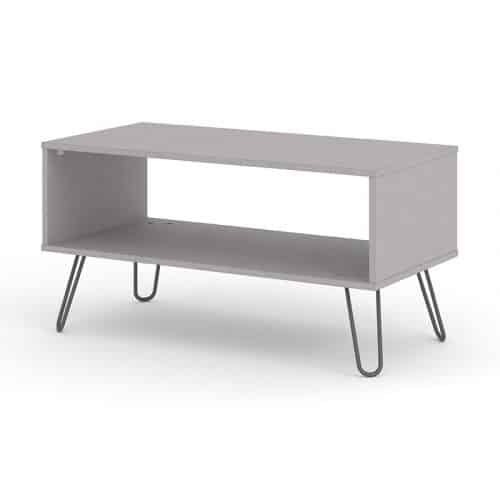 Image of an open grey coffee table