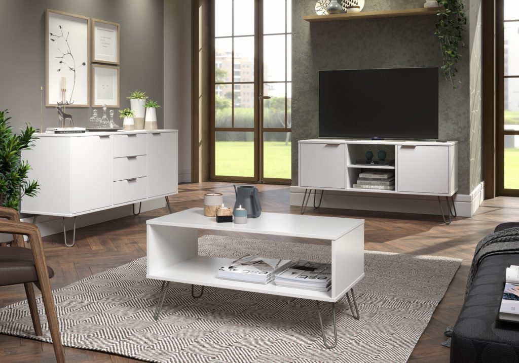 open white coffee table