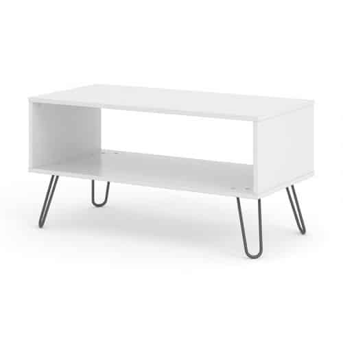 Open white coffee table