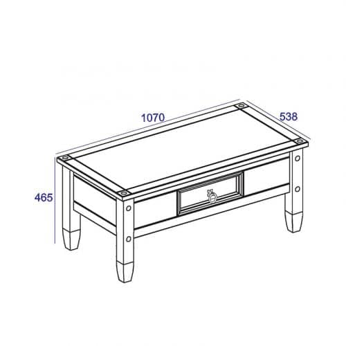 Antique wax coffee table - Image 5