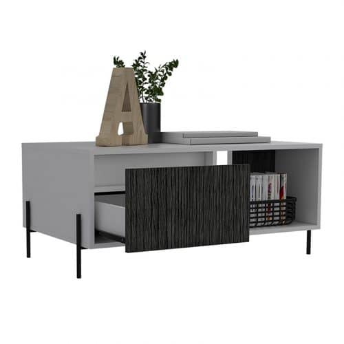 The white coffee table with drawer - Image 6