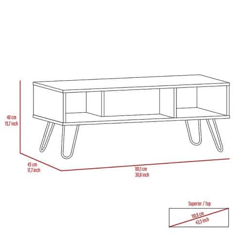 The oak bleached coffee table - Image 7