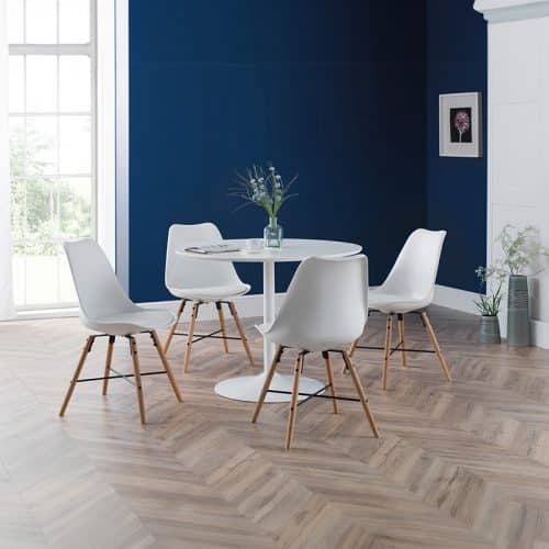 Blanco White & Kari White Dining Set