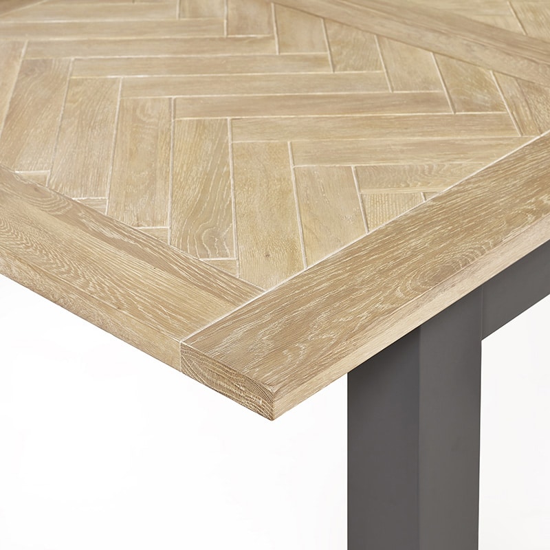 Bordeaux table & 6 chairs, dark grey - Image 8