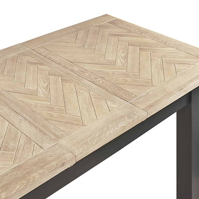 Bordeaux Dining Set (6 Chairs) - Dark Grey