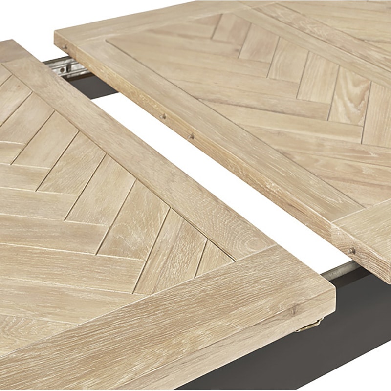 Bordeaux Dining Set (6 Chairs) - Dark Grey