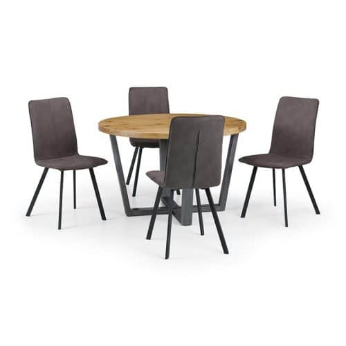 Brooklyn round & Monroe dining set