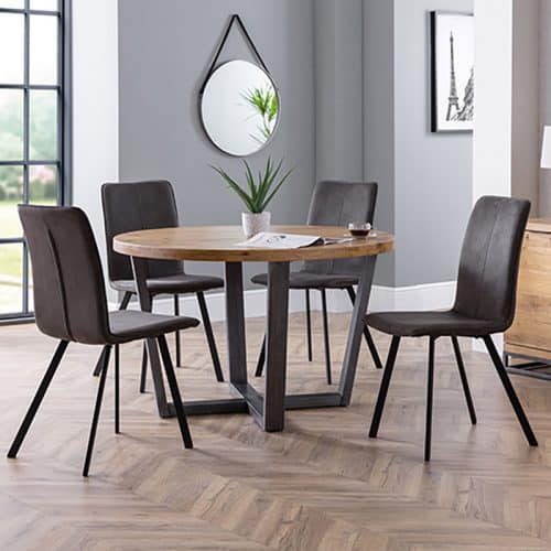 Brooklyn round & Monroe dining set
