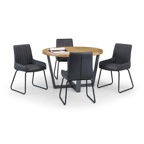 Brooklyn round & Soho dining set