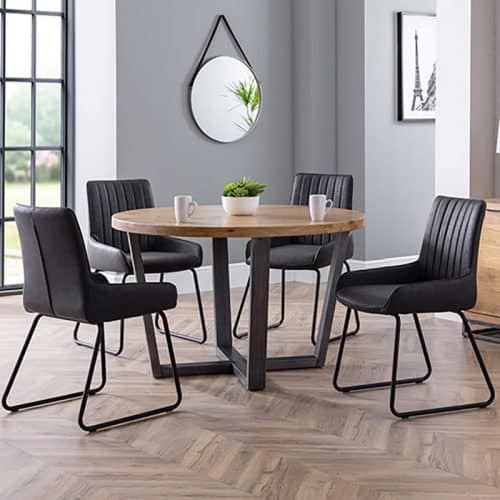 Brooklyn round & Soho dining set