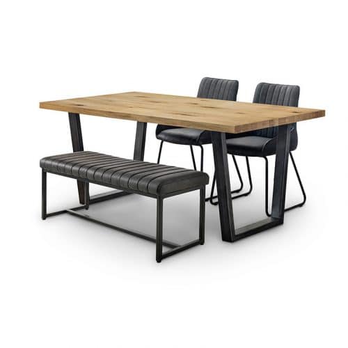 Brooklyn & Soho dining set - bench & 2 chairs