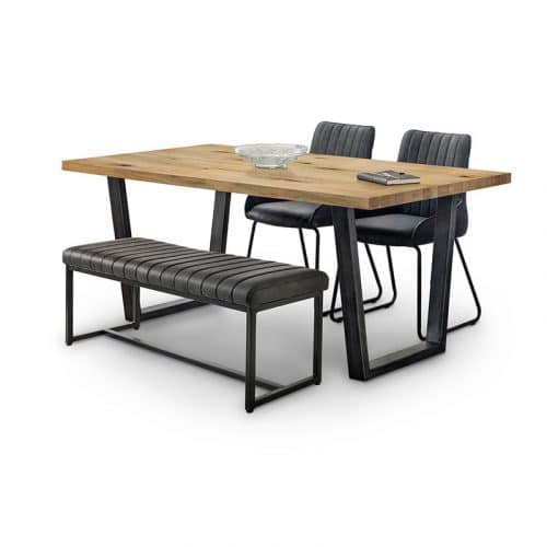 Brooklyn & Soho dining set - bench & 2 chairs