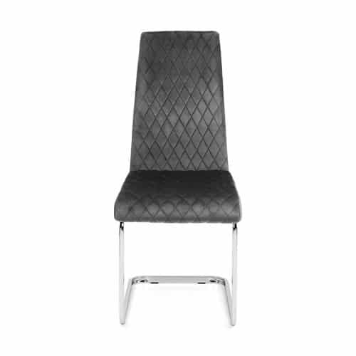 Positano dining table & 4 calabria cantilever velvet grey chairs - Image 12