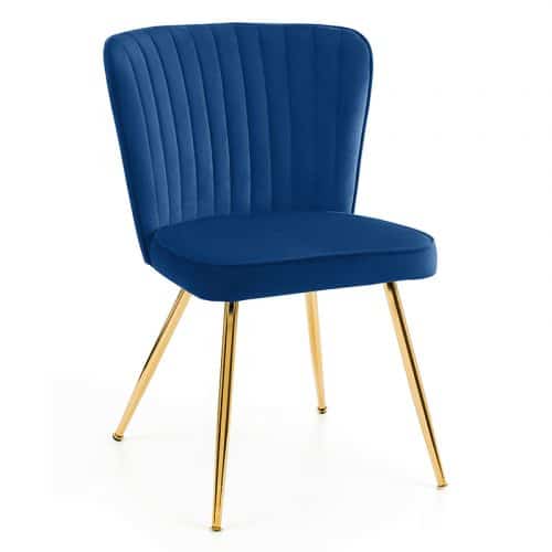 Montero round table & 4 cannes blue dining chairs - Image 10