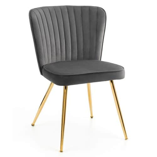 Montero round table & 4 cannes grey dining chairs - Image 9