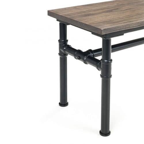 Carnegie dining table, bench & 2 luxe blue chairs - Image 10