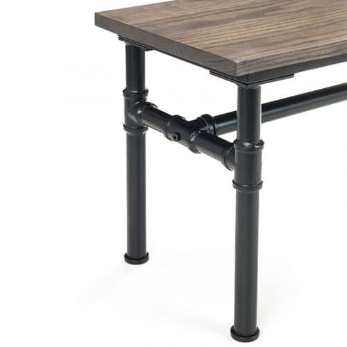 Carnegie dining table & 2 benches