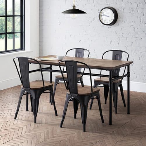 Carnegie dining table & 4 grafton chairs