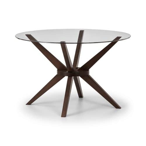 Chelsea glass top dining table