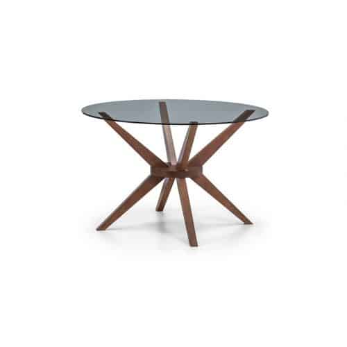 Chelsea glass top dining table