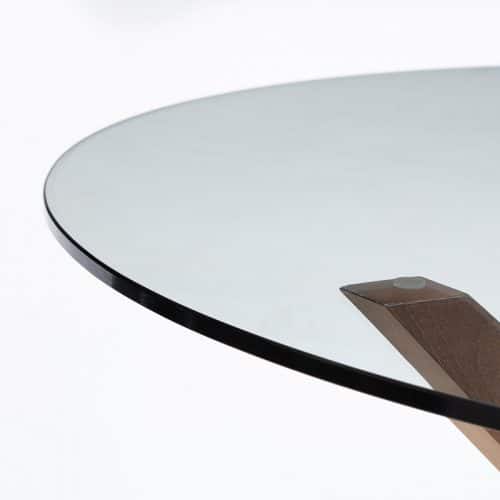 Chelsea glass top dining table