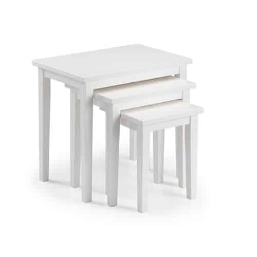 Cleo nest of tables - white