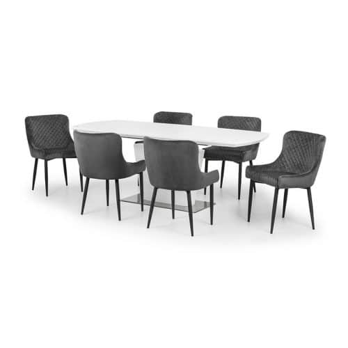 Como & Luxe grey dining set