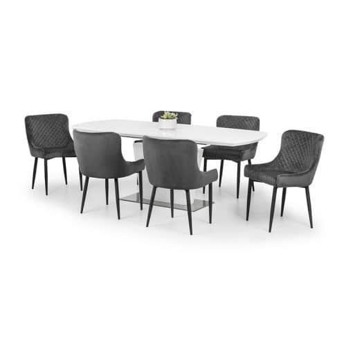 Como & Luxe grey dining set