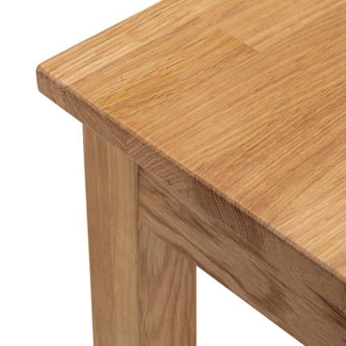 Coxmoor console table 90cm - oak - Image 4