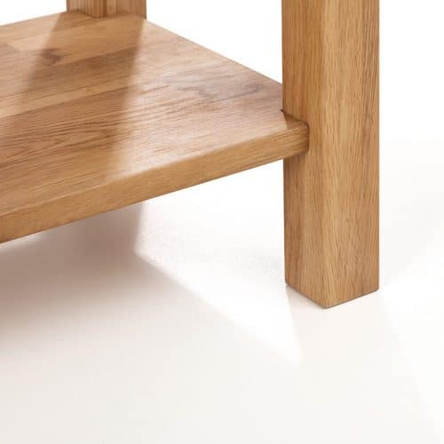 Coxmoor console table 90cm - oak - Image 5