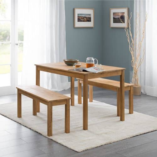Coxmoor oak rectangular dining table - Image 3
