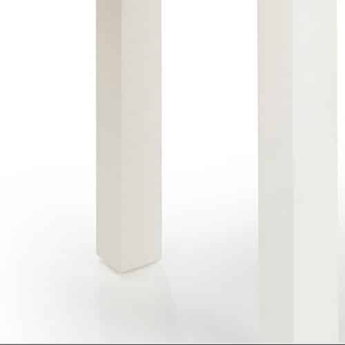 Coxmoor ivory & oak dining table & benches - Image 6