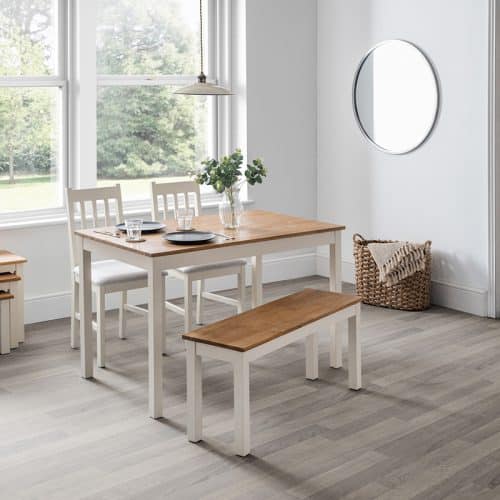 Coxmoor rectangular dining table - Ivory & Oak - Image 7
