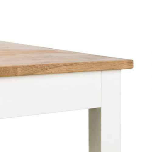 Coxmoor rectangular dining table - Ivory & Oak - Image 4