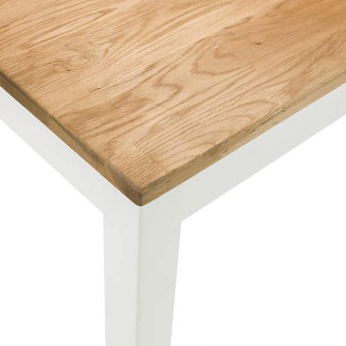 Coxmoor rectangular dining table - Ivory & Oak - Image 5