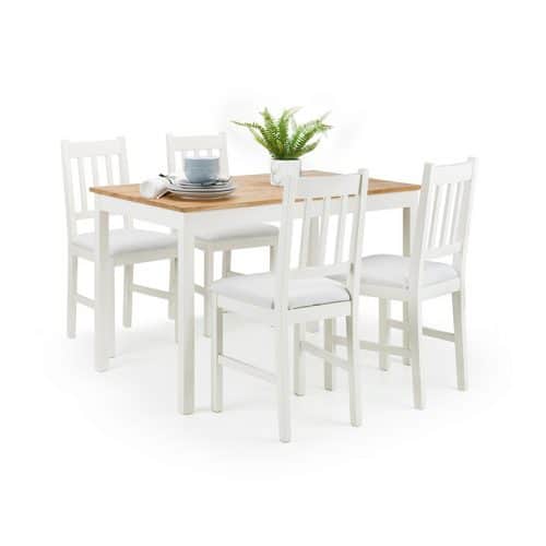 Coxmoor ivory & Oak dining Set