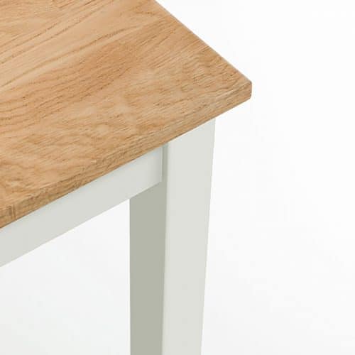 Coxmoor ivory & oak square dining set - Image 6