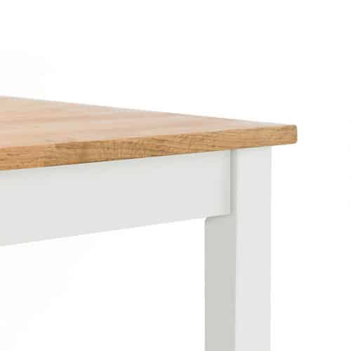 Coxmoor square dining table - Ivory & Oak - Image 3