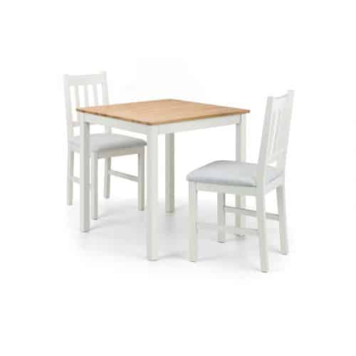 Coxmoor ivory & oak square dining set